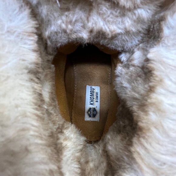 Khombu Women’s Brown Faux Fur Lace Up K Comfort Warm Winter Boots Size 6M - Picture 8 of 12